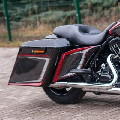 Harley-Davidson Stretched Extended Side Covers 09-13 "Wave"