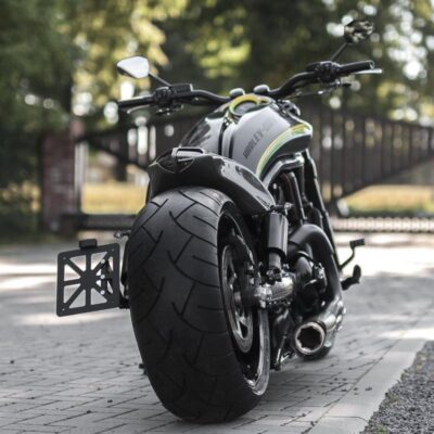 Harley-Davidson Licence Plate Holder & Bracket With Lightning V-Rod FXD XL